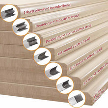 Load image into Gallery viewer, Beautiful Edge™ Woodworking Tool with 7 Corner Styles with Backer