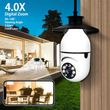 Load image into Gallery viewer, SafeHome™ Light Bulb Camera - 5G Wifi E27 Bulb Surveillance Camera Night Vision Full Color Automatic Human Tracking 4X Digital Zoom Video Security Monitor Cam