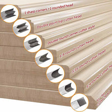 Load image into Gallery viewer, Beautiful Edge™ Woodworking Tool with 7 Corner Styles with Backer
