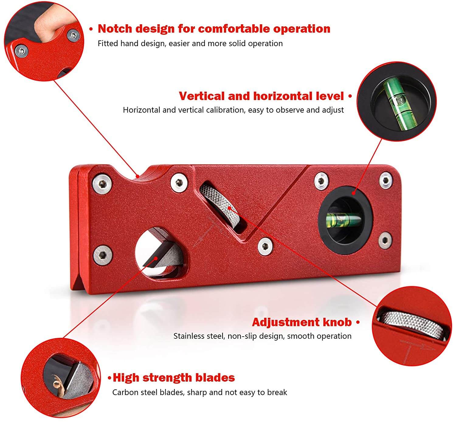 Edge Trimming Plane Set Portable Chamfer Plane Set With 7 Cutter Heads ...