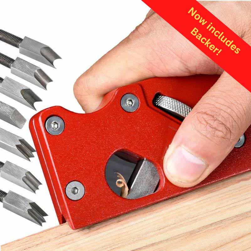 Beautiful Edge™ Woodworking Tool with 7 Corner Styles with Backer