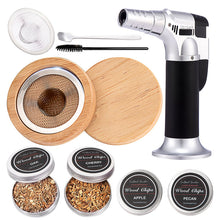 Load image into Gallery viewer, Guaiacol Infuser™ Cocktail Smoker Kit with Torch and Wood Shavings
